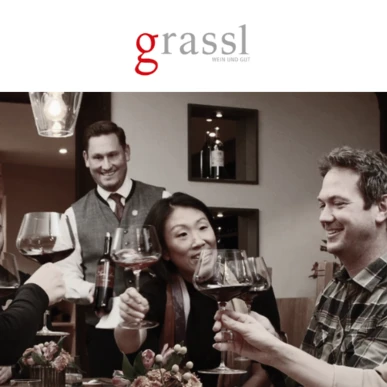 Menschen stoßen mit Weingläsern in einem gemütlichen Ambiente im Hotel Klosterhof an.