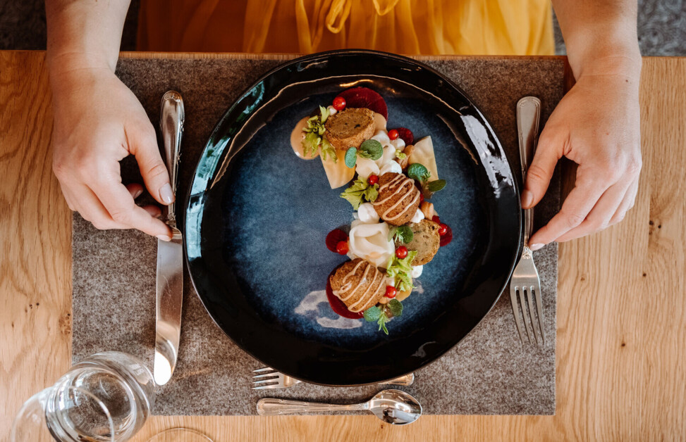 Wellnesshotel in Bayern mit kreativen, kulinarische Köstlichkeiten aus regionalen Produkten.