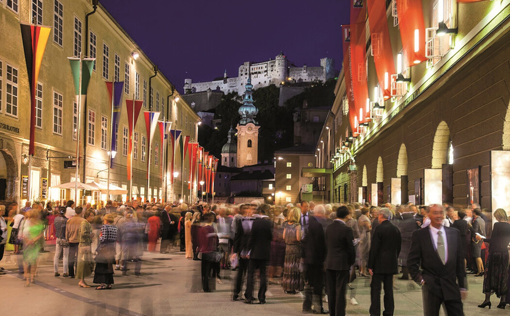Blick auf die Festspielstadt Salzburg