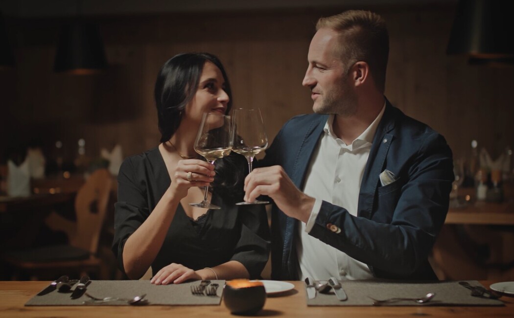 Gourmet & Wein beim Candle-Light Dinner im Honeymoon-Urlaub in Bayern