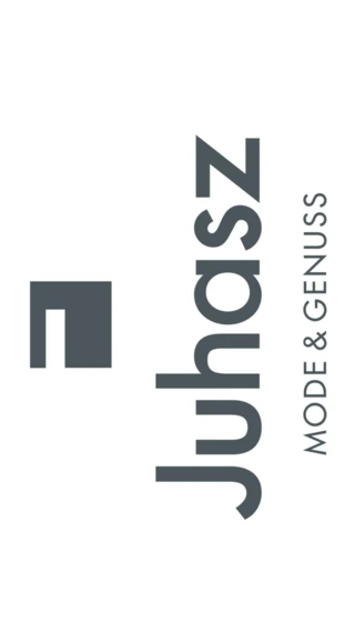 Juhasz Logo mit Schriftzug "Mode & Genuss".