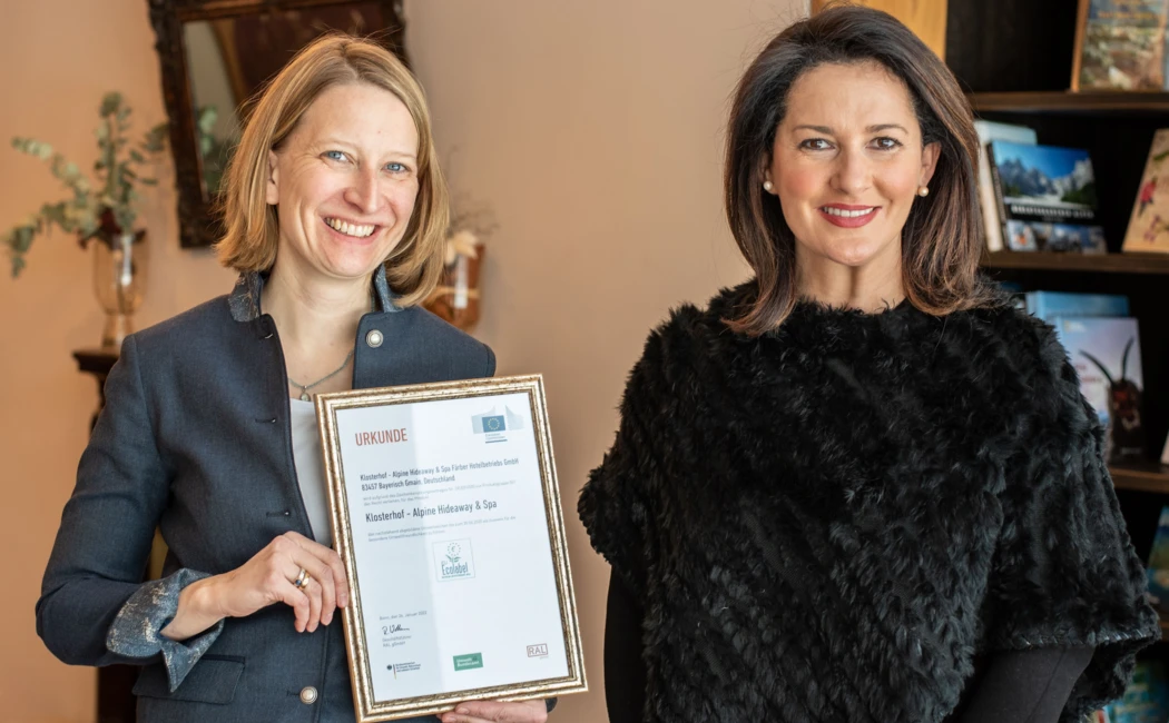 Soziale Nachhaltigkeit - als Teil des EU-Ecolabels - spielt im Klosterhof in Bayerisch Gmain eine gro&szlig;e Rolle